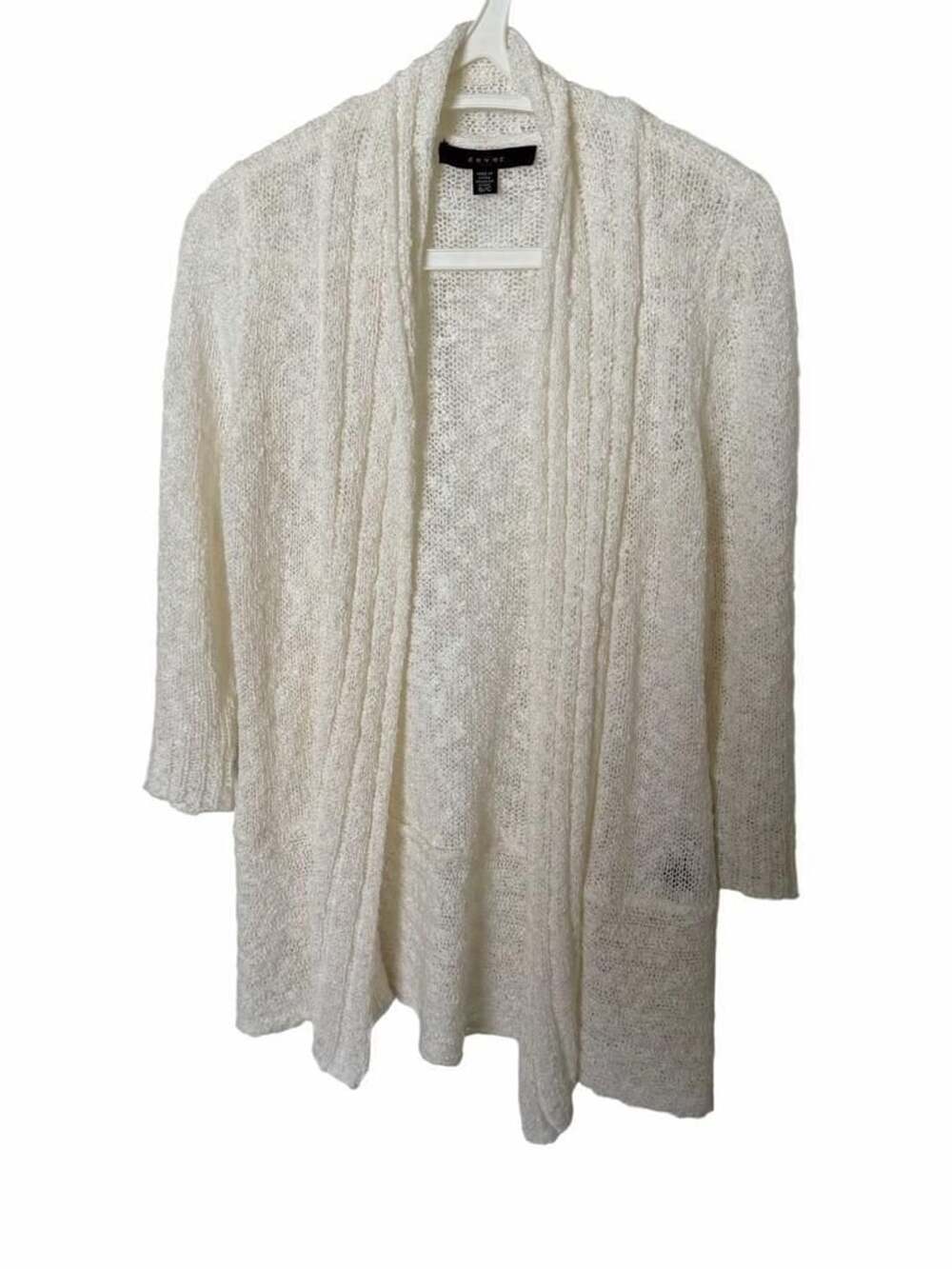 Fever Women's Cream Open front Cardigan S
